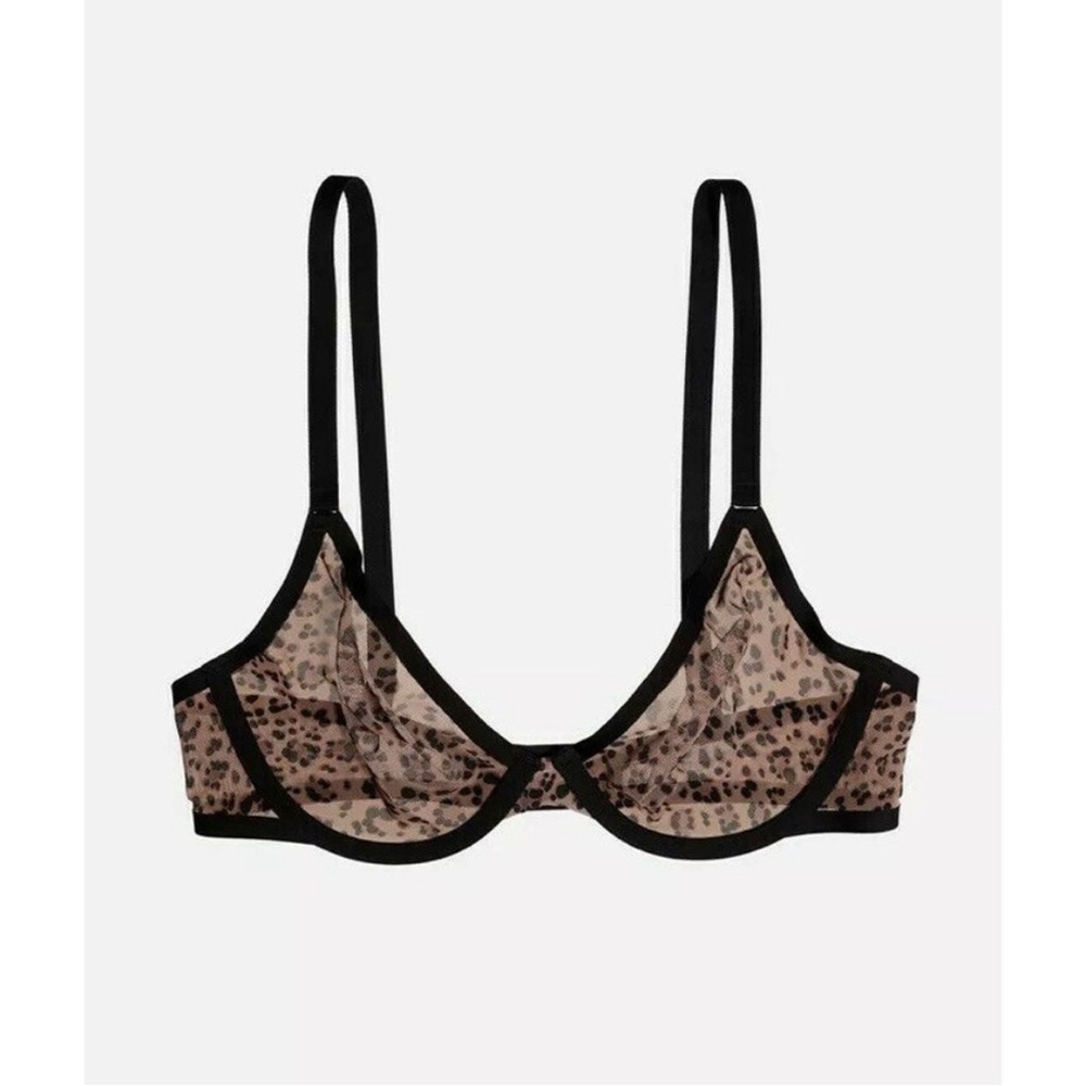 Brand new 38f Cuup Leopard Mesh Bra